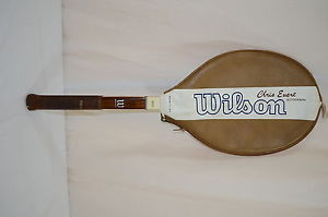 Vtg Chris Evert Autograph Tennis Racket with Cover 1252-4