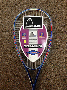 BRAND NEW TITANIUM "HEAD" TI. FIRE RACQUET BALL RACKET WITH CASE
