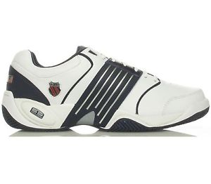 K-SWISS ACCOMPLISH LS - men's tennis court shoes sneaker - wht/nvy Auth Dealer