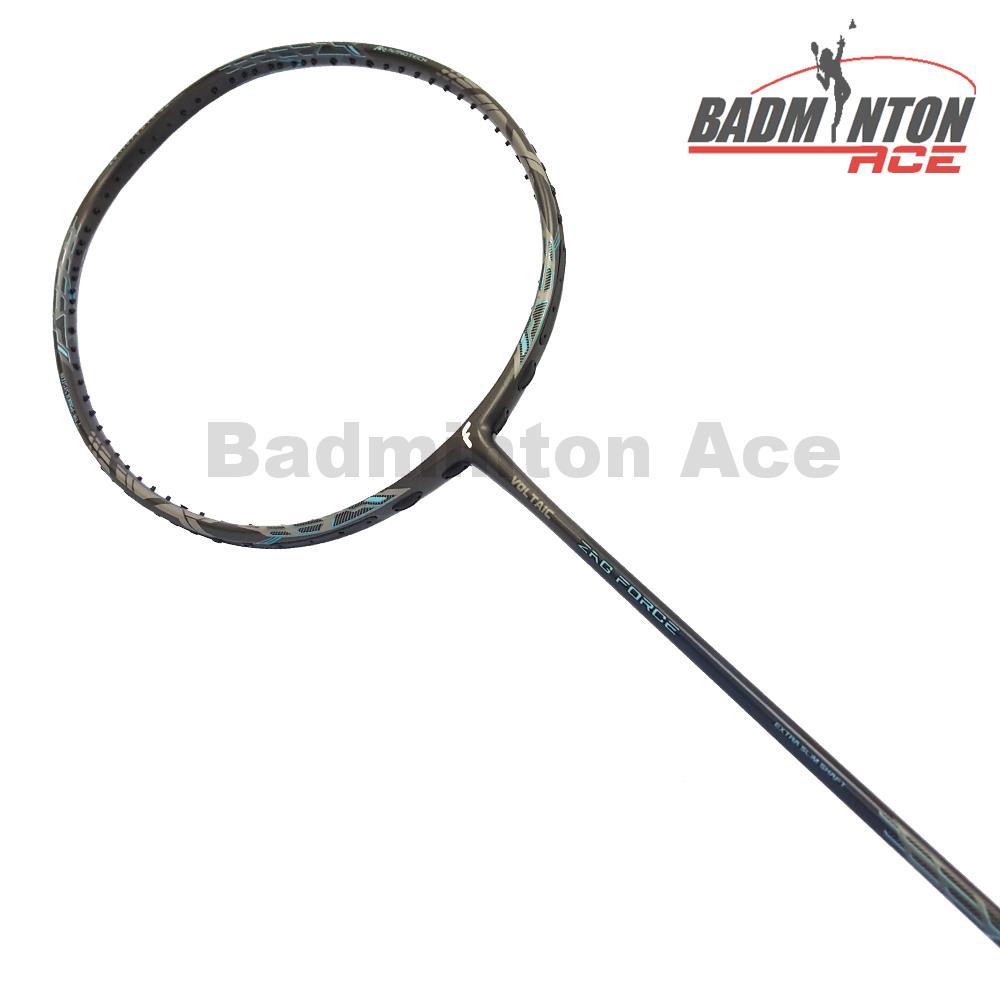 FLEX POWER Voltaic Zag Force Black Badminton Racket Free String and Grip