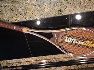 Vintage Wilson Triumph Tennis Racket With Cover Rare