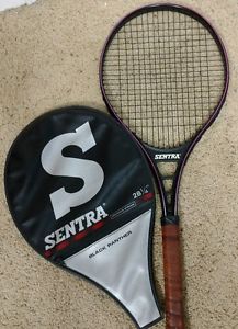 Vintage Sentra Black Panther IV Oversize 28 1/4 Tennis Racquet 4 1/4 L Grip Size
