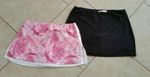 Lot of 2 Women's Nike Dri-Fit Tennis Running Skirt/Skort/Shorts  SZ L