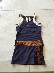 Nike Dri-fit Tennis Outfit 2 Pieces Size XS Skirt With Size S Top