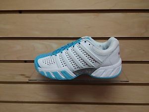 K-Swiss Big Shot Light 2.5 JR Tennis Shoes - New - Multiple Sizes - White/Blue