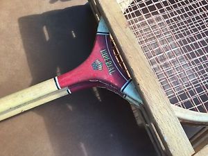 Lot of 4 Vintage IMPERIAL Badminton Rackets With Wood Frame Protectors