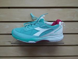 Diadora S Pro Evo II Women's Tennis Shoes - New - Size 8 - Mint/White