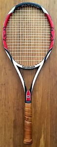 WILSON K Factor 6.1 Tour 90 STRUNG Tennis Racquet! FEDERER! 4 3/8! WILSON NXT!