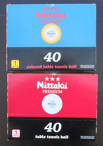 white Nittaku Table tennis premium 40 mm 1 dozen (12 balls) Pingpong game