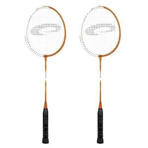 SET DE 2 RAQUETAS DE BADMINTON FIT ONE ORANGE