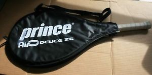 PRINCE AIR O DEUCE 2G 4" GRIP YOUTH BEGINNERS OVERSIZE TENNIS RACQUET W/COVER