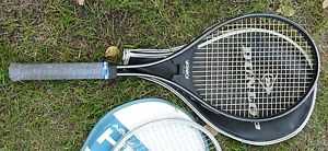 Vintage DUNLOP McENROE PLUS Tennis Racket Racquet with Cover 4-1/4"