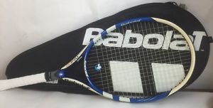 BABOLAT OVERDRIVE 110 TENNIS RACQUET RACKET STRUNG 4-1/4" FREE SHIP MINTY