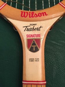 Vintage Wilson Tony TRABERT Signature, Wooden Racquet, 1965