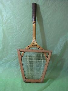 Vtg Wilson Wood Le Sabre Tennis Racquet w/ Stretcher Frame! FreeUSAShipping!