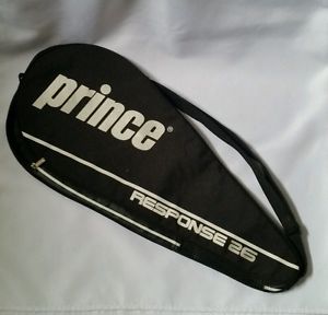 Lot of 2 Prince Black Single Tennis Racquet Cover Bag Cases