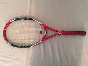 Wilson K Factor K Court Tennis Raquet 16x20 100 Sq In 4 1/4 Grip