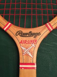 Vintage Rawlings Wooden Racquet Airliner, ca. 1950's
