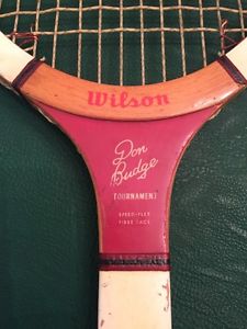 Vintage Wilson Don Budge Tournament wooden Racquet, Ca. 1941