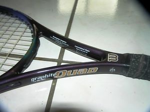 Wilson GRAPHITE QUAD Tennis RACKET Oversize 110 RACQUET 4 1/2 GrIP