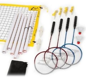 Outdoor Game Sports Badminton Set With Carry Bag 4 Player For Adults Gym Fyn New