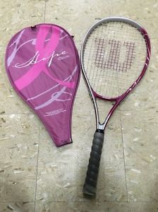 Wilson Hope 4 3/8 L3 Pink Tennis Racket Racquet With Case