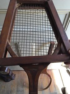 Vintage Cortland "National" Wood Tennis Racket With Press 1930's?