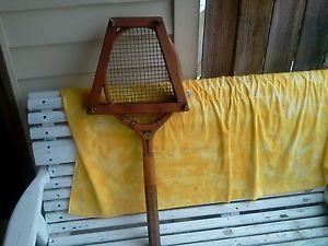Vintage Tennis Racket and Press cover  WRIGHT DITSON AMERICAN EAGLE  CRITERION