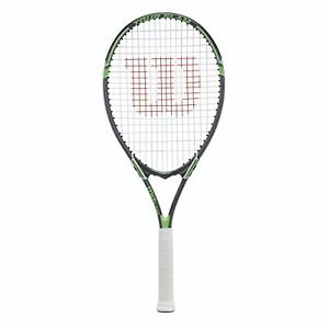 Wilson Tour Slam Strung Tennis Racquet, 4 3/8-Inch, Black/Green