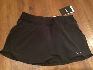 Nike Dri-Fit Tennis BLACK Skirt Skort S Small Womens NEW with Tags NWT Pockets