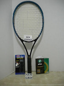 Wilson Pro Staff Lite 6.9 OS 110 Tennis Racquet 4 3/8" + NEW STRINGS + GRIP