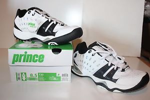 Prince T22 Women's Tennis Athletic Shoes Black and White US 8.5 - Brand New