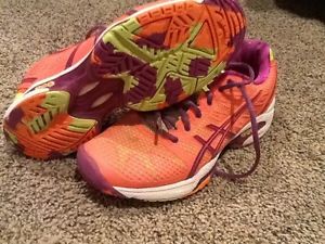 Asics Gel Solution Speed 2 Women's Tennis Shoes Coral/Lavender sz 6