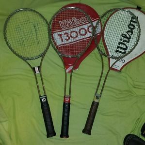 Wilson Rare T2000 & T3000 & T4000 with Ball Grip Steel Tennis Racquets