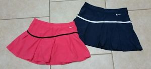 Lot 2 Women's Nike Dri-Fit Tennis Running Skirt/Skort/Shorts SZ S Pink /Blue