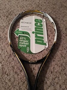NWT Prince EXO3 Hybrid Gold 3 Tennis Racquet Unstrung, 4 3/8 Grip