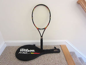 WILSON PRO STAFF 6.1 Stretch Original TENNIS RACQUET GRIP 4 1/2  w/ Nice Cover