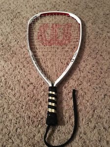 WILSON NCODE NLITE N LITE RACQUETBALL RACQUET  GRIP- S-SM 3 5/8, WITH COVER