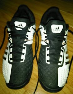 Adidas Barricade 6 mens tennis size 8.5 shoes Black White 6.0 8 1/2 shoe