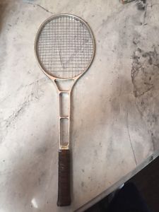 VINTAGE PROAM TENNIS RACKET "ALCOA' WORLDS'S ONLY FORGED ALUMINUM TENNIS RACKET