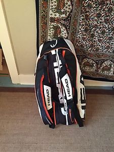 Head Tour Team Tennis Racket Bag 6 Rackets Backpack Straps Climate Tech Combi