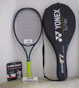 Yonex Graphlex Ti OS Long Tennis Racquet 4 1/4 - NEW STRINGS + NEW OVERGRIP