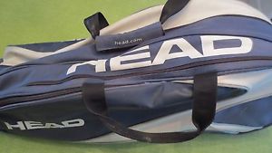 HEAD TOUR TEAM multi tennis racquet carry bag blue/white - Used