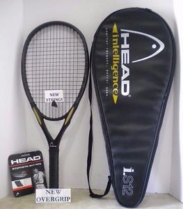 Head Intelligence i.S12 OS 115 Tennis Racquet 4 1/2 - NEW STRINGS + NEW OVERGRIP