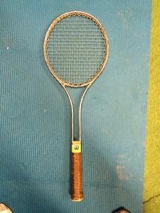 Vintage Wilson Tennis Racquet Racket Aluminum  4 5/8" Retro 1970s