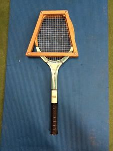Vintage Johnny Walker Mark I Tennis Racquet Racket Wooden 4 3/8" Retro 1970s