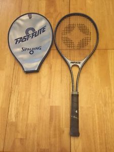 Spalding Fast-Flite 4 1/2L Aluminum Tennis Racquet w/ Jacket