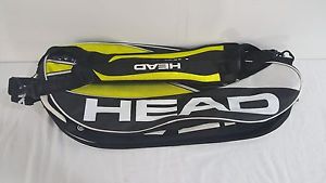 HeadSport AG  Extreme Combi Tennis Racket Bag Black Silver Yellow