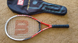 Wilson IMPACT Oversize Soft Shock Tennis Racket With Cover - L-3,  4 3/8 grip