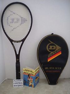 Dunlop Black Max Comp Mid 84 Tennis Racquet Racket 4 1/2 - EUC + Mac's Photo